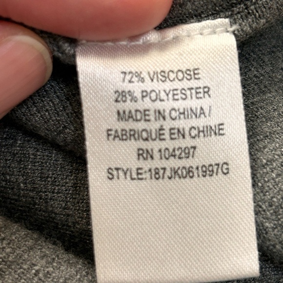 Milly Minis Girls Grey Drop Waist Mini Sweater Dress, size 12 - Picture 7 of 8